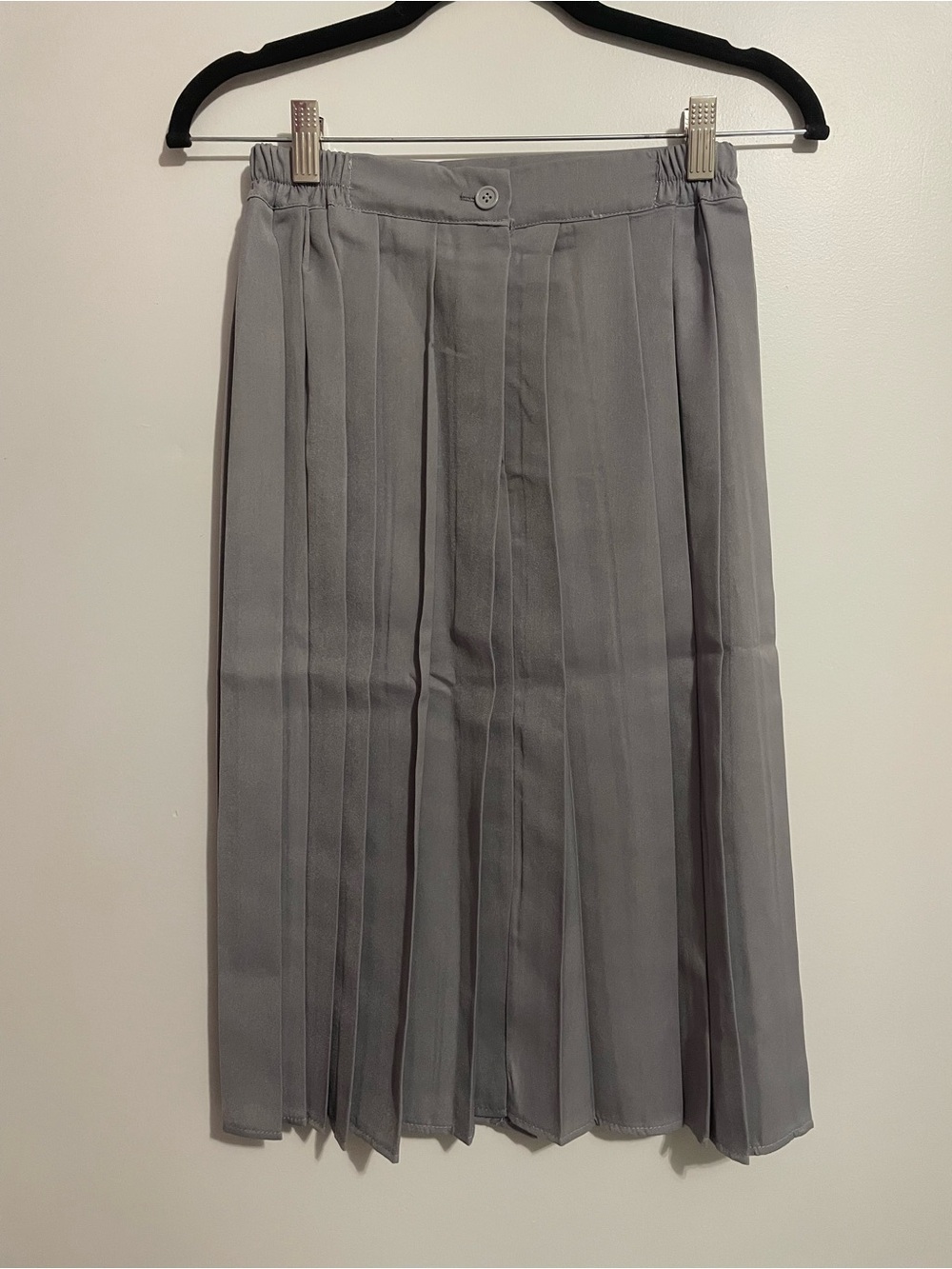 Pleated Gray Women's Skirt